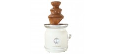 Chocolate Factory Fontaine à Chocolat Electrique 3 Etages Blanc Crème
