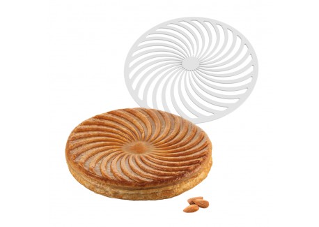 Siliconen Sjabloon voor Galette des Rois en Tart 27 cm 01 - Silikomart