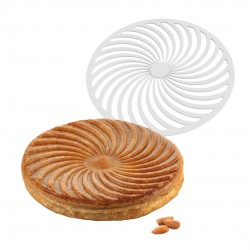 Siliconen Sjabloon voor Galette des Rois en Tart 27 cm 01 - Silikomart