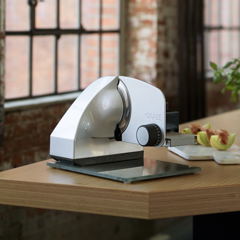 Classic C20 Hangende Elektrische Snijmachine met Mat Verchroomd RVS Mes - Graef