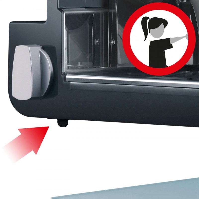 Classic C20 Trancheuse Électrique Suspendue Chrome Mat avec Lame Inox  - Graef