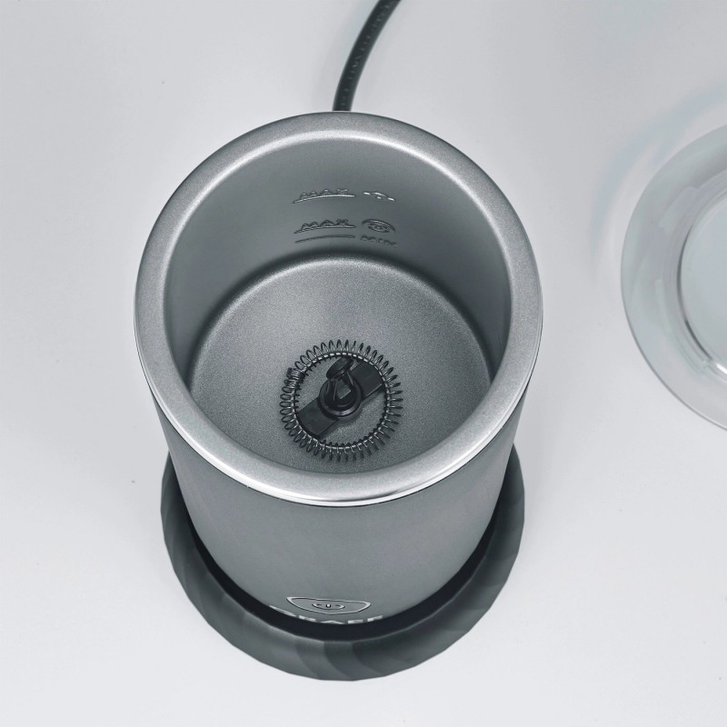 MS402 Mousseur à Lait Chauffe Lait Compact Electrique Inox Noir 240 ml  - Graef