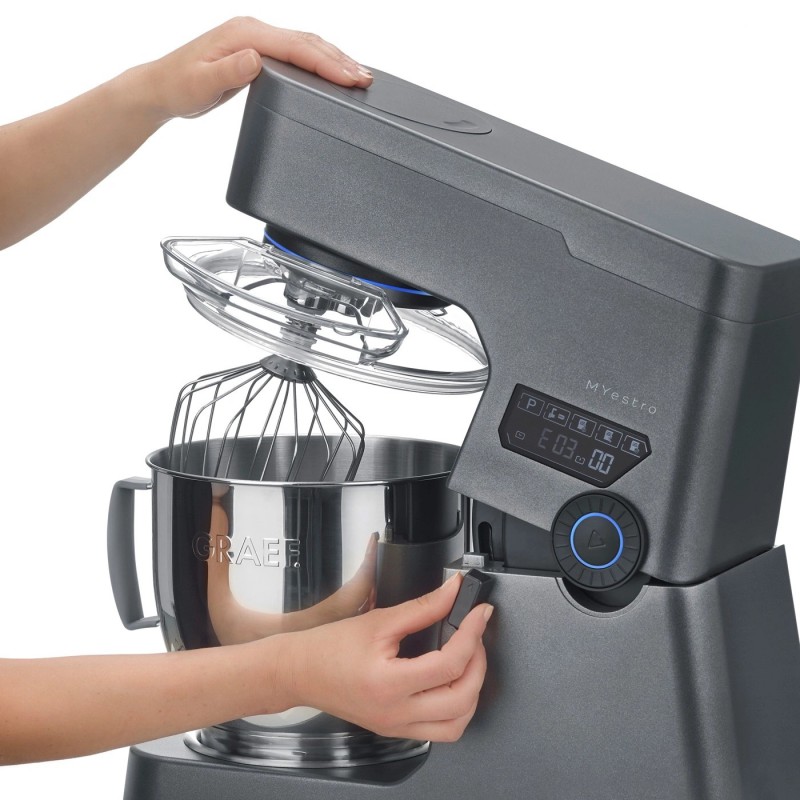 KM7016 MYestro Staande Mixer 7L Antracietgrijs - Graef