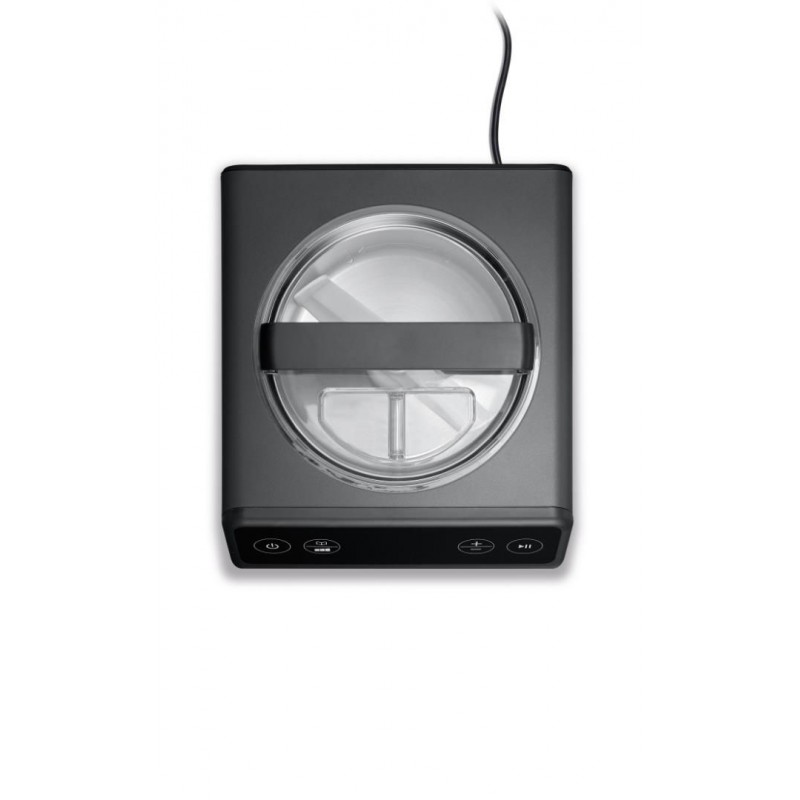 IM706 Turbine à glace et Yaourtière 2-en-1 avec Cuve Inox 2L Noir Mat  - Graef