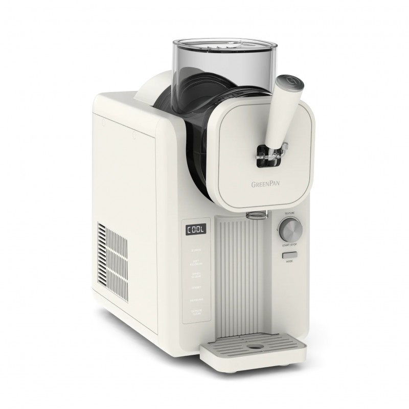 Frost Turbine à Glace Italienne Milkshake Sorbet Granité 1,8L Blanc Crème - Greenpan