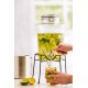 Diamond Distributeur en Verre pour Boissons Jus Cocktails Robinet Inox 5L - Kilner
