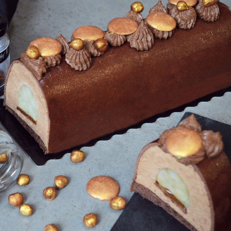 Déco Gâteau Noisettes Entières Comestibles Dorées 50g - Scrapcooking