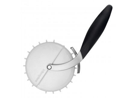 Roulette à Pizza Professionelle en Inox et Etui Pique-Pâte Amovible 17 cm  - Microplane
