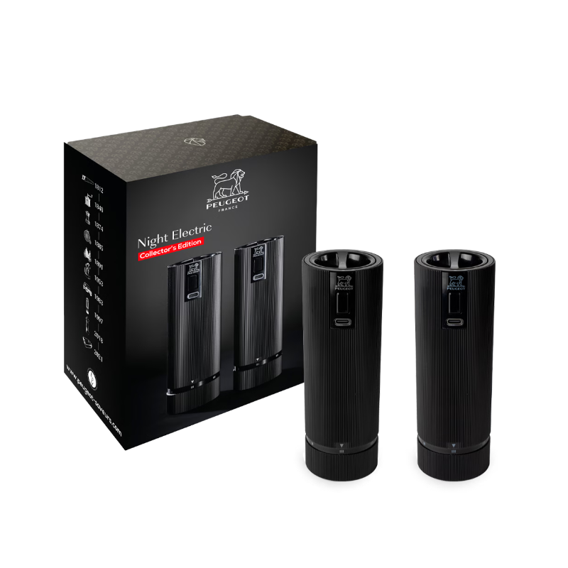 Coffret Night Electric Duo Line Moulins Noir Mat 15cm Zirlion Ed Limitée  - Peugeot