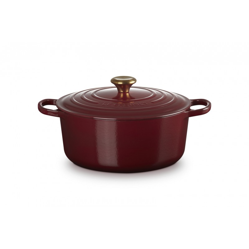 Cocotte Fonte Signature Ronde 6,7 L Rouge Rhône (28 cm)  - Le Creuset