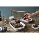 Spatule pour Wok Silicone Noir Manche Bois 31 cm - Staub