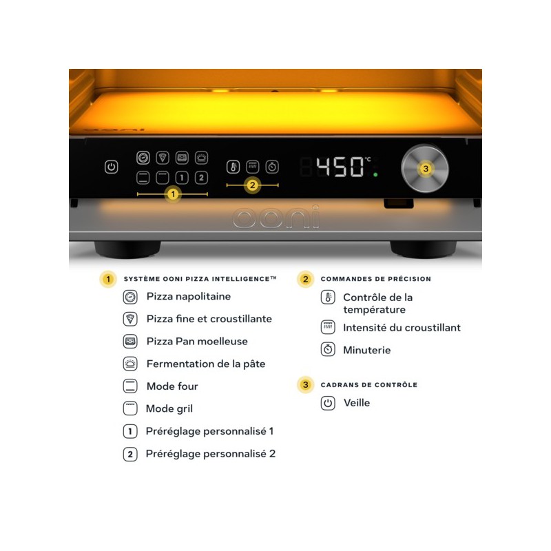 Volt 2 Elektrische Pizzaoven 44x55x26 cm Wit - Ooni