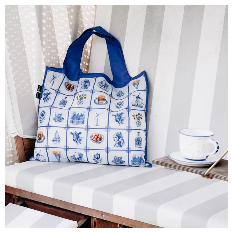 Sac Réutilisable Pliable Delft Heritage  - LOQI