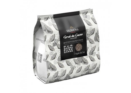 Grué de fèves de Cacao Torréfiées - Pure Origine Ghana 1 kg - Valrhona