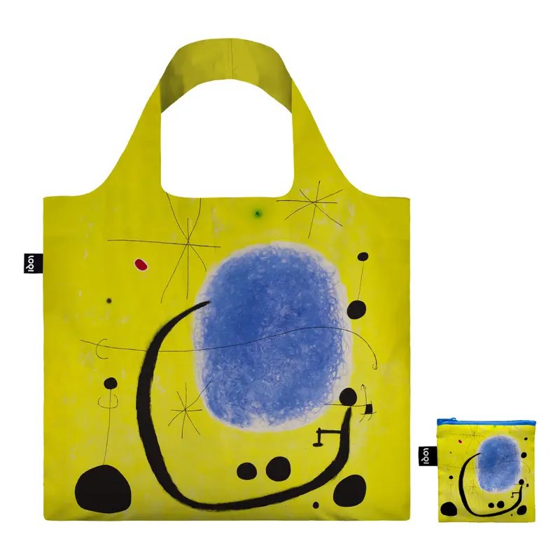 Sac Réutilisable Pliable Museum Collection Miro L'Or de l'Azur  - LOQI