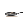 Crêpière Tradition Fonte Emaillée 27 cm + Râteau et Spatule Bois