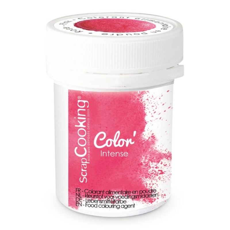 Colorant Alimentaire en Poudre Rose (ou Rose Framboise) 5 g - Scrapcooking