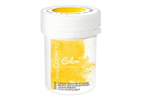 Colorant Alimentaire en Poudre Jaune (ou Jaune D'Or) 5 g - Scrapcooking