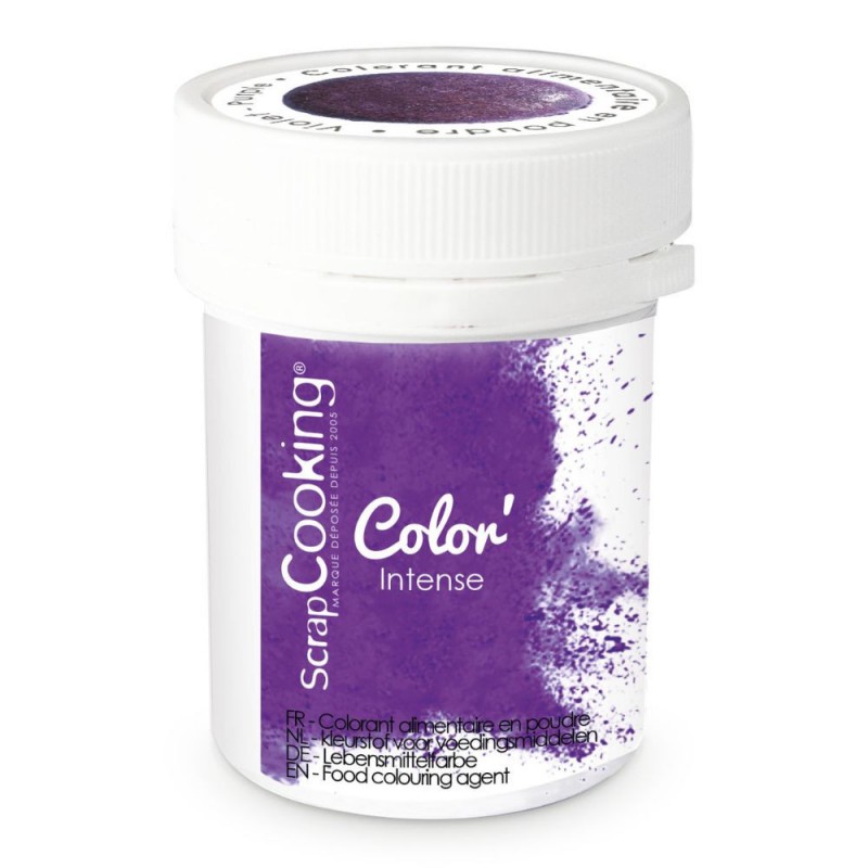 Colorant Alimentaire en Poudre Violet (ou Violet Myrtille) 5 g - Scrapcooking