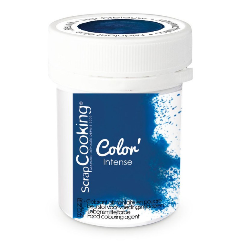 Colorant Alimentaire en Poudre Bleu Nuit 5 g - Scrapcooking