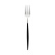 Goa Set Fourchettes de Table Inox Brossé Manche Noir 6 pcs  - Cutipol