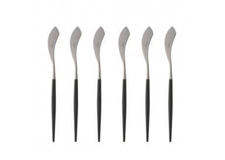 Goa Vismes Mat Staal Zwart Heft 6 stk - Cutipol