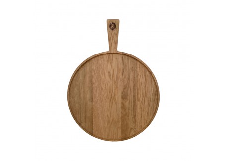 Peppe Ronde Pizza Snij- en Serveerplank  Eikenhout 35x2 cm - Les Planches du Chef