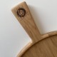Peppe Ronde Pizza Snij- en Serveerplank  Eikenhout 35x2 cm - Les Planches du Chef