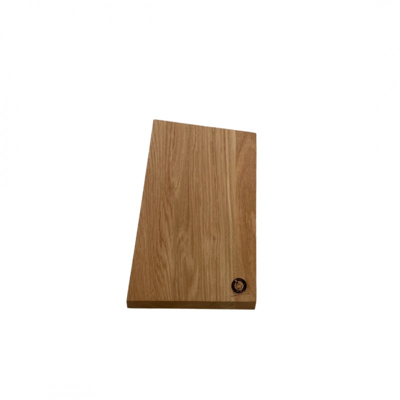 Pierre Planche à Découper Trapèze en Chêne 23x15,5x1,5 cm - Les Planches du Chef