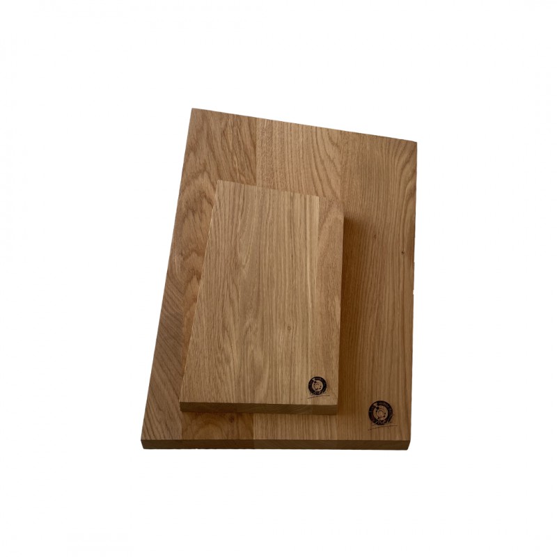 Pierre Snijplank Trapezium Eikenhout 23x15,5x1,5 cm - Les Planches du Chef