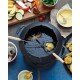 Service à Fondue Savoyarde et Bourguignonne Fonte Emaillée Noir Mat 2,3 l - Staub