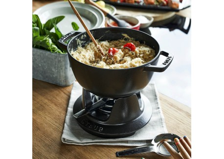Staub Set à fondue (Fondue au fromage, Fondue bourguignonne, Fondue chinoise