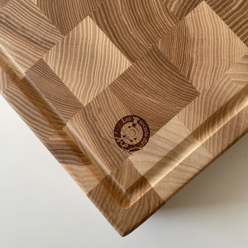 Gordon Snijplank van Staand Essenhout (end grain) 40×30×5 cm - Les Planches du Chef