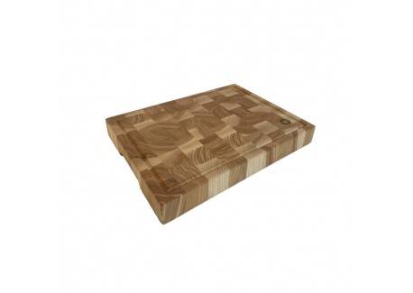 Gordon Snijplank van Staand Essenhout (end grain) 40×30×5 cm - Les Planches du Chef