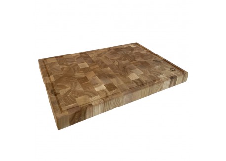 Gordon Snijplank van Staand Essenhout (end grain) 60×40×5 cm - Les Planches du Chef