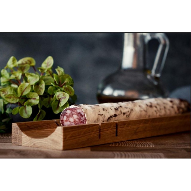 Paul Planche à Découper Saucisson Chêne 30x5x2 cm  - Les Planches du Chef