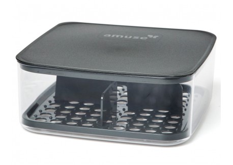 Plus Boîte à Fromage 4 Compartiments avec Couvercle Hermétique 24x24 cm - Amuse