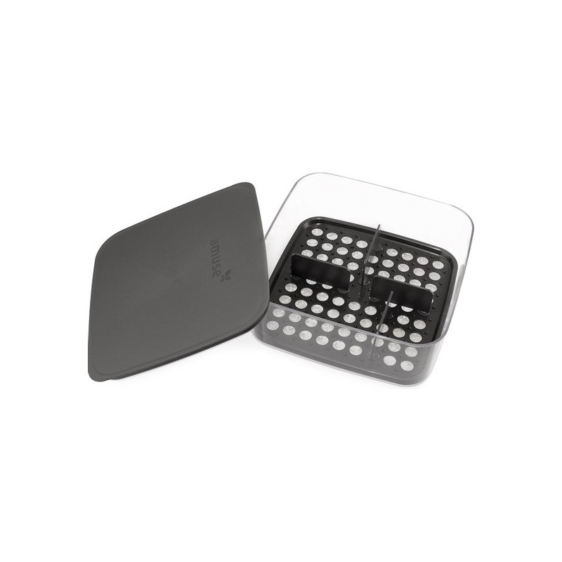 Plus Boîte à Fromage 4 Compartiments avec Couvercle Hermétique 24x24 cm - Amuse