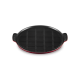 Bistro Grill van Geëmailleerd Gietijzer Rond XL 32 cm met Handgrepen Rood - Le Creuset