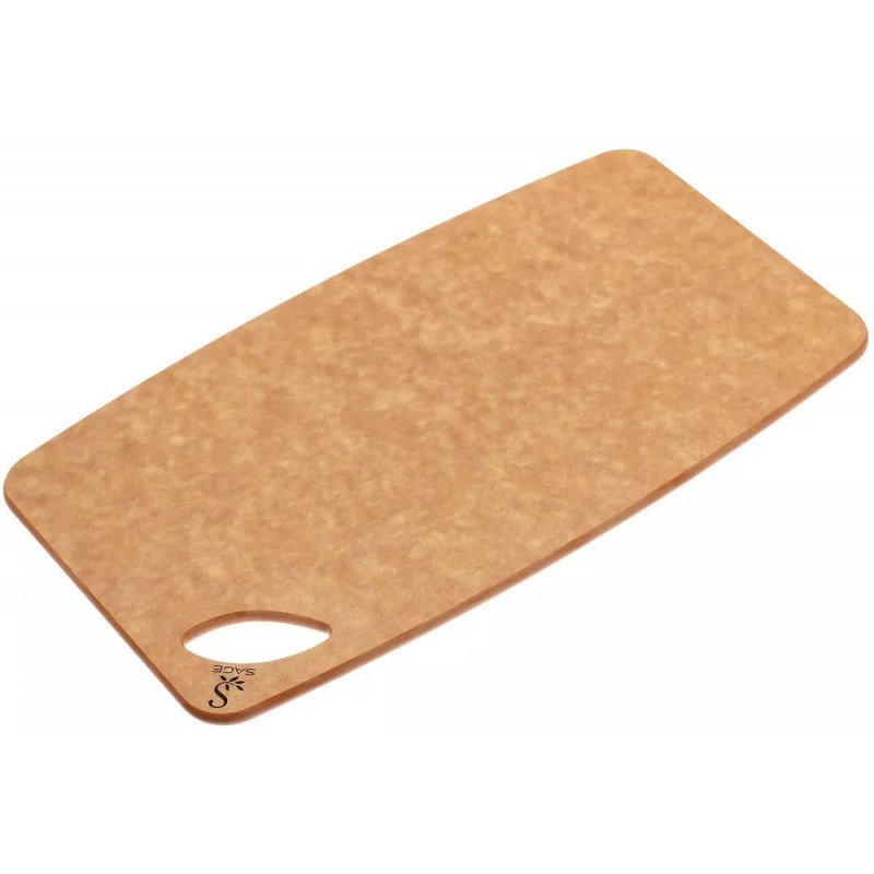 Dunne Snijplank van Paperstone-vezels "Bar" 15 x 27 cm Naturel - Sage