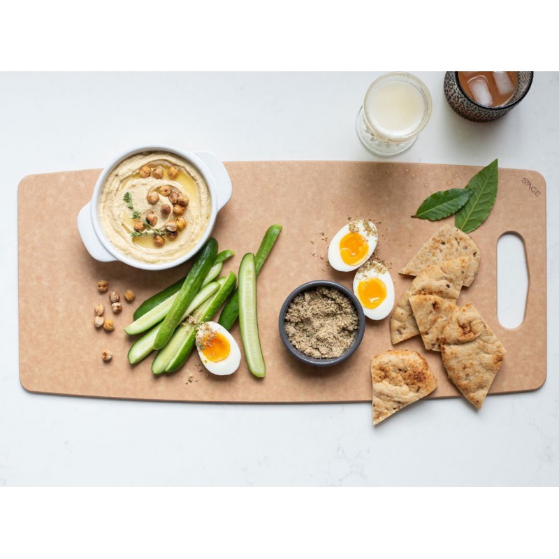 Planche à Découper Fine en Fibre de Bois Paperstone "Bar" 15x27 cm Naturel - Sage