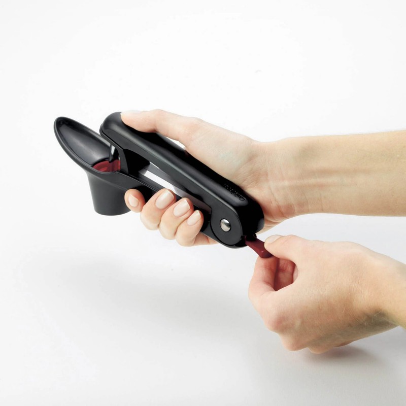 Kersen en Olijvenontpitter Spatbestendig Zwart 20 cm - Cuisipro