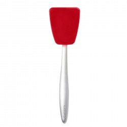 Piccolo Mini Spatule Silicone Flexible Rouge et Inox 20 cm