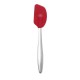 Piccolo Mini Flexibele Siliconen Spatel/Lepel Rood en RVS 20 cm - Cuisipro