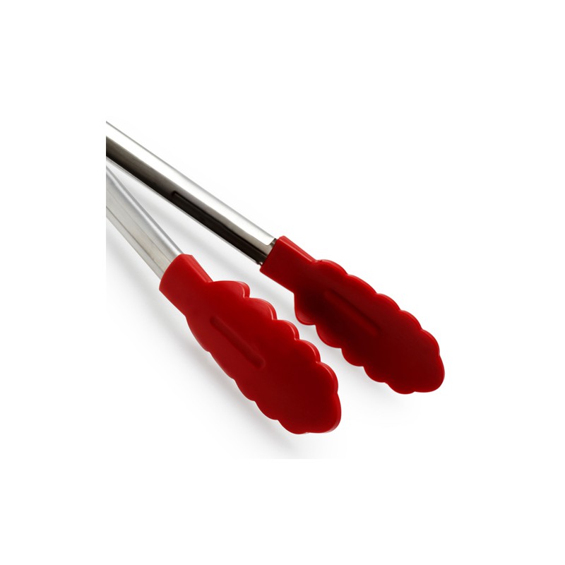 Pince de Cuisine Universelle Silicone Rouge et Inox 24 cm - Cuisipro