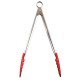Pince de Cuisine Universelle Silicone Rouge et Inox 24 cm - Cuisipro