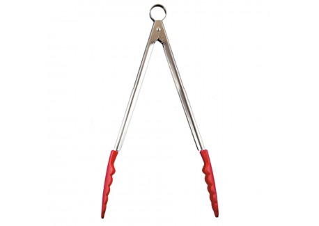 Pince de Cuisine Universelle Silicone Rouge et Inox 24 cm - Cuisipro