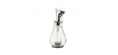 Distributeur Pompe Savon Mousse Chrome et Transparent 390 ml 22 cm 