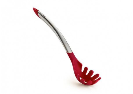 Cuillère à Spaghetti Tête Silicone Rouge et Inox 30 cm - Cuisipro