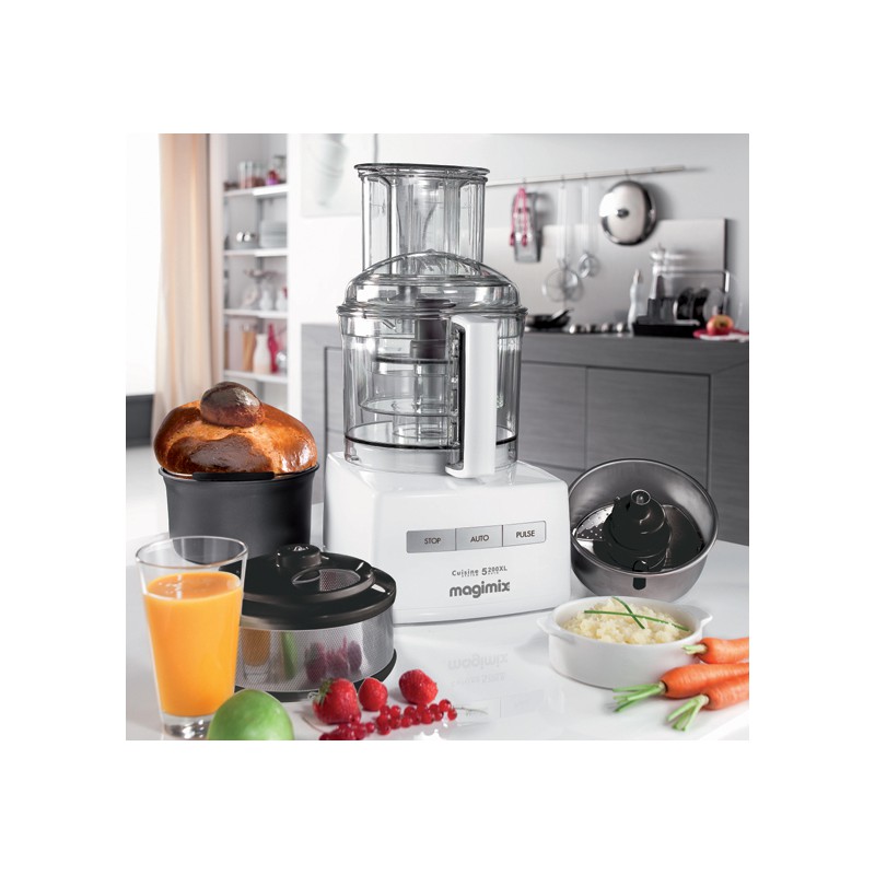 Robot Multifonctions Cuisine Système 5200 XL Blanc Premium Pack - Magimix